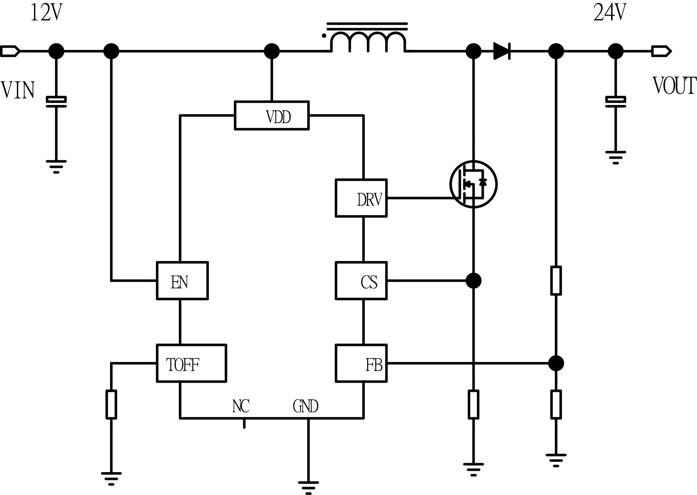 电源管理芯片TX4221原理图